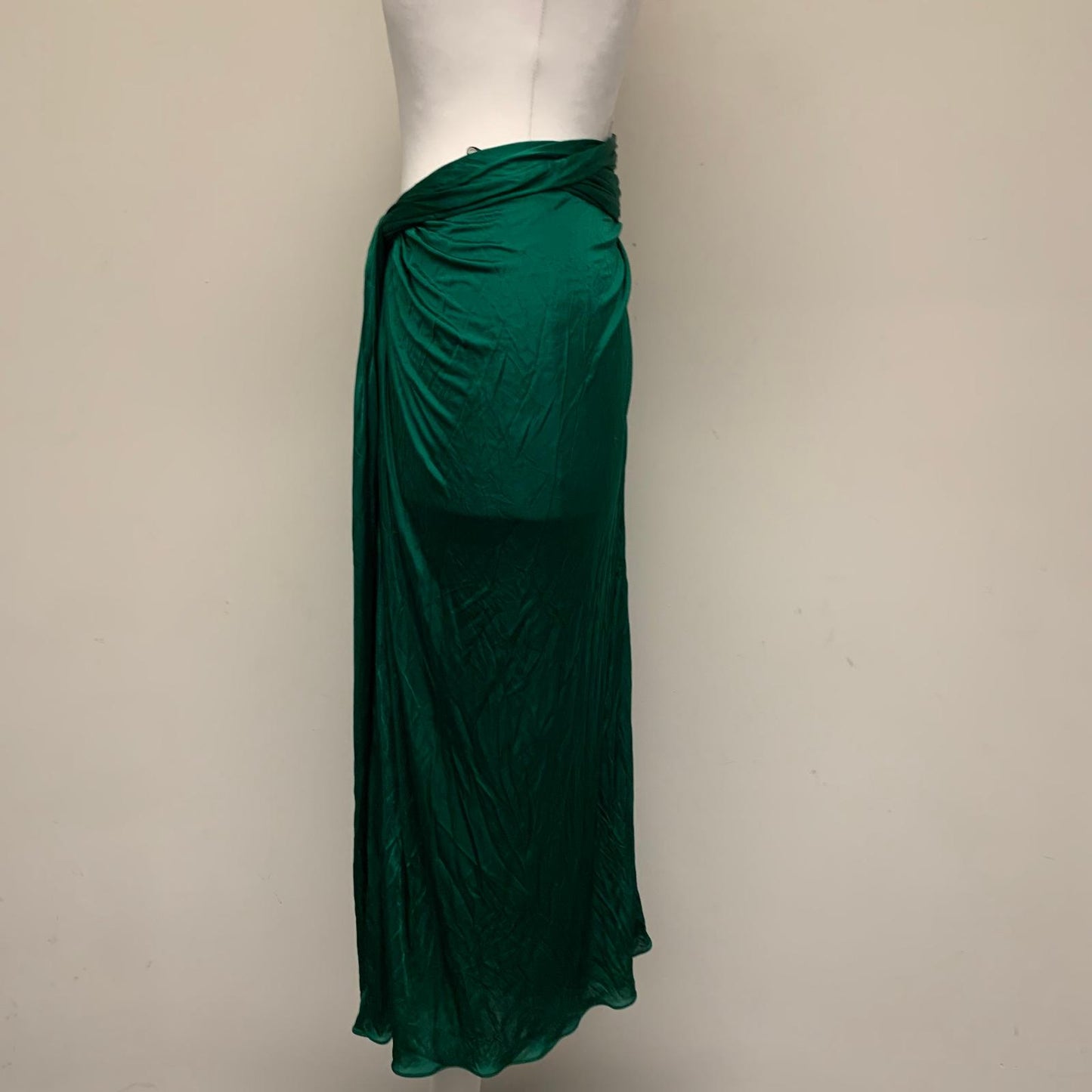 DOLCE & GABBANA Green Emerald Ladies Boho Peasant Skirt Size UK 10 NEW