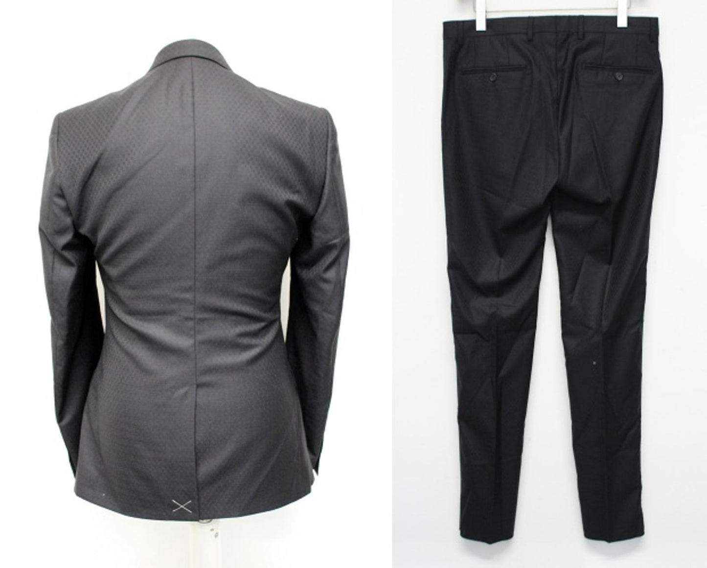 DOLCE & GABBANA Men's Black Wool Silk Cashmere Blend Martini Suit IT48/M NEW