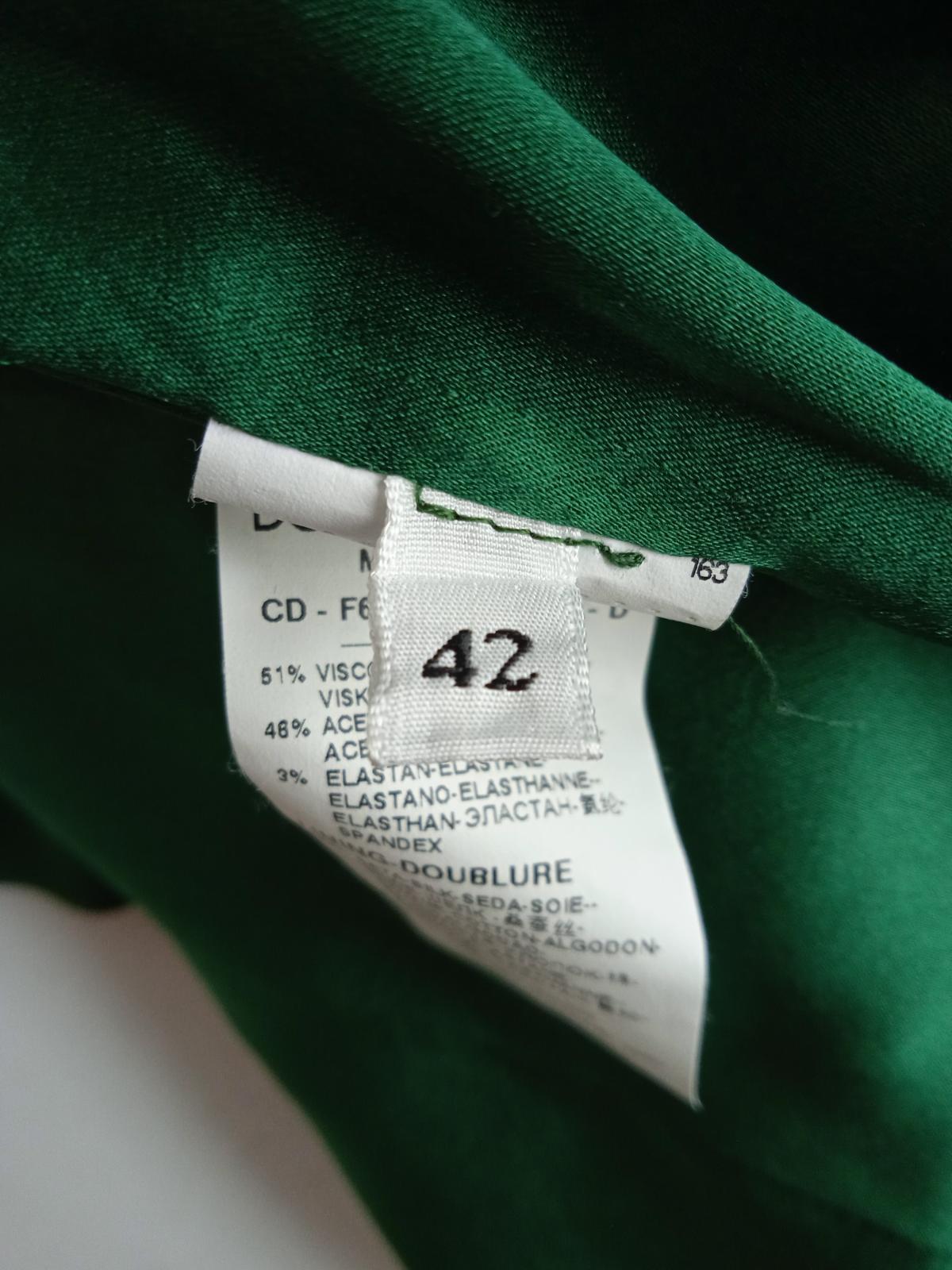 DOLCE & GABBANA Ladies Emerald Green Long Sleeve Shift Dress Size EU42 UK10 NEW
