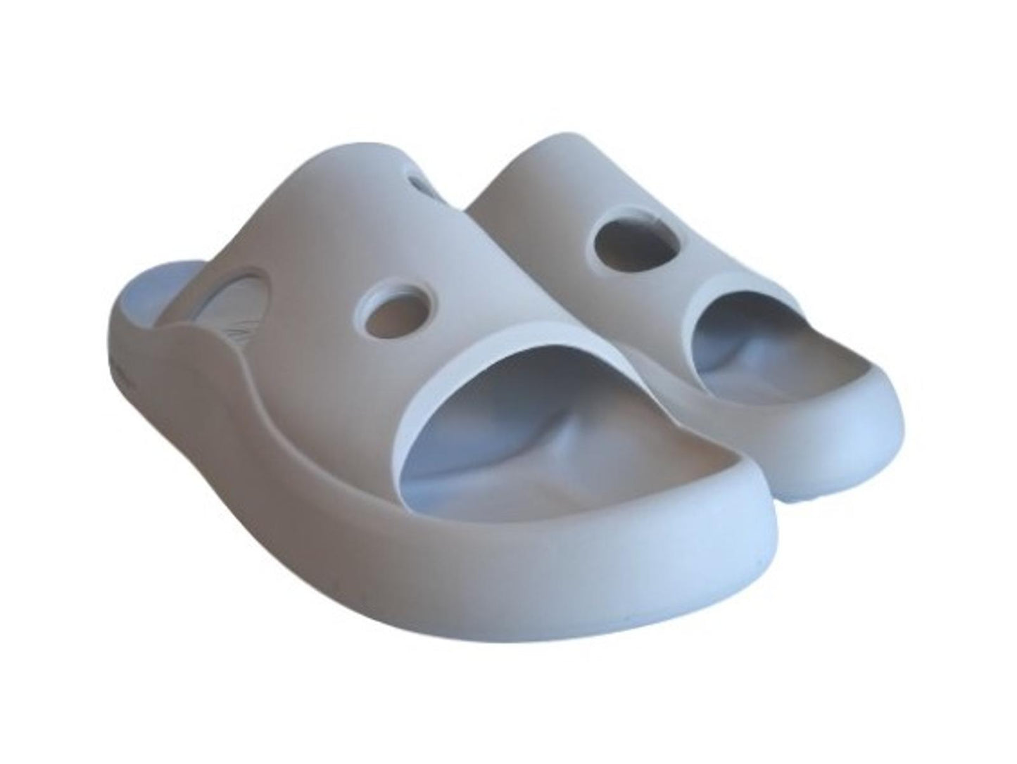 OFF-WHITE Men's Grey Cut-Out Detail Meteor Slide Sandals Size EU45 UK11 NEW
