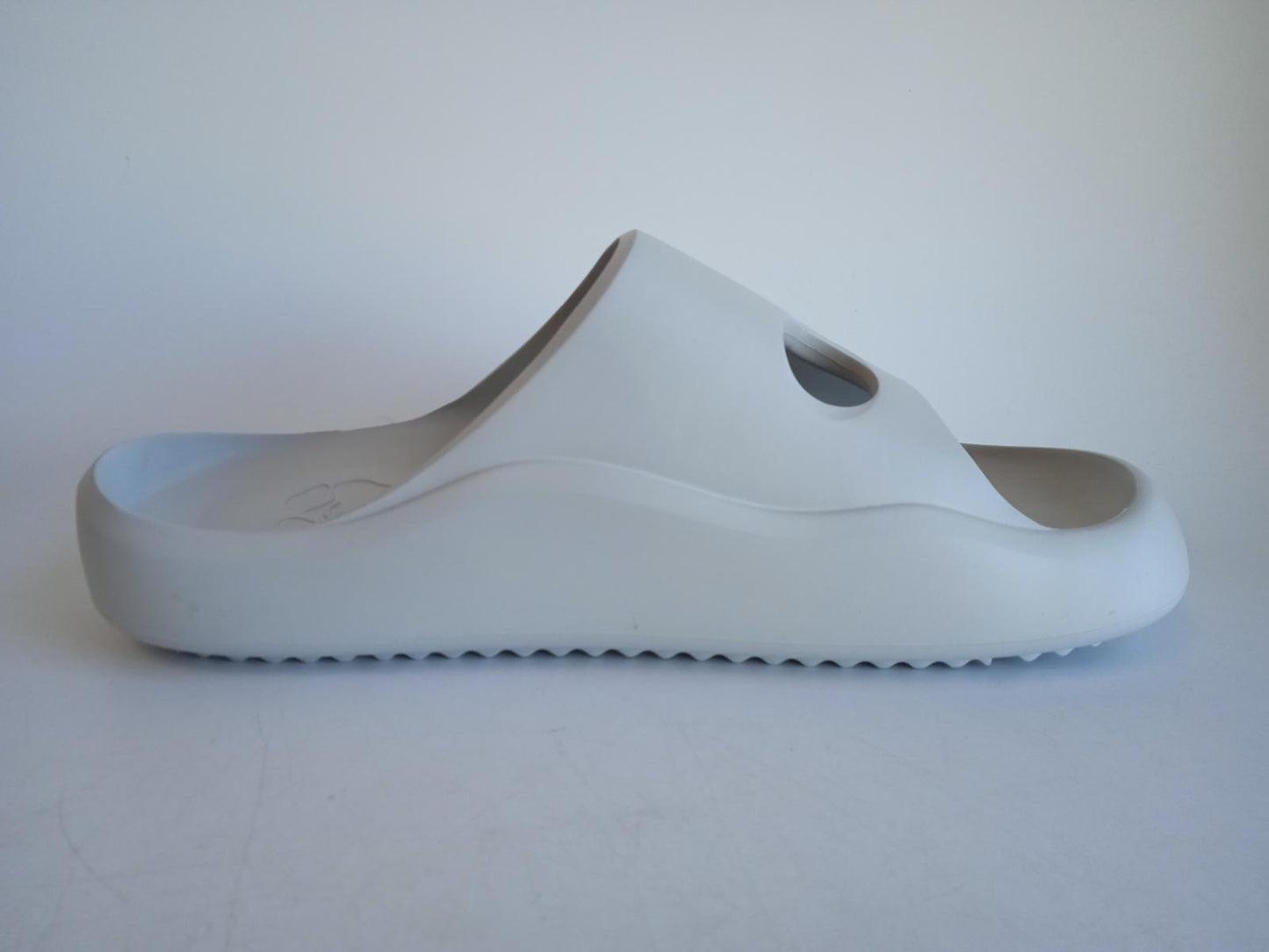 OFF-WHITE Men's Grey Cut-Out Detail Meteor Slide Sandals Size EU45 UK11 NEW