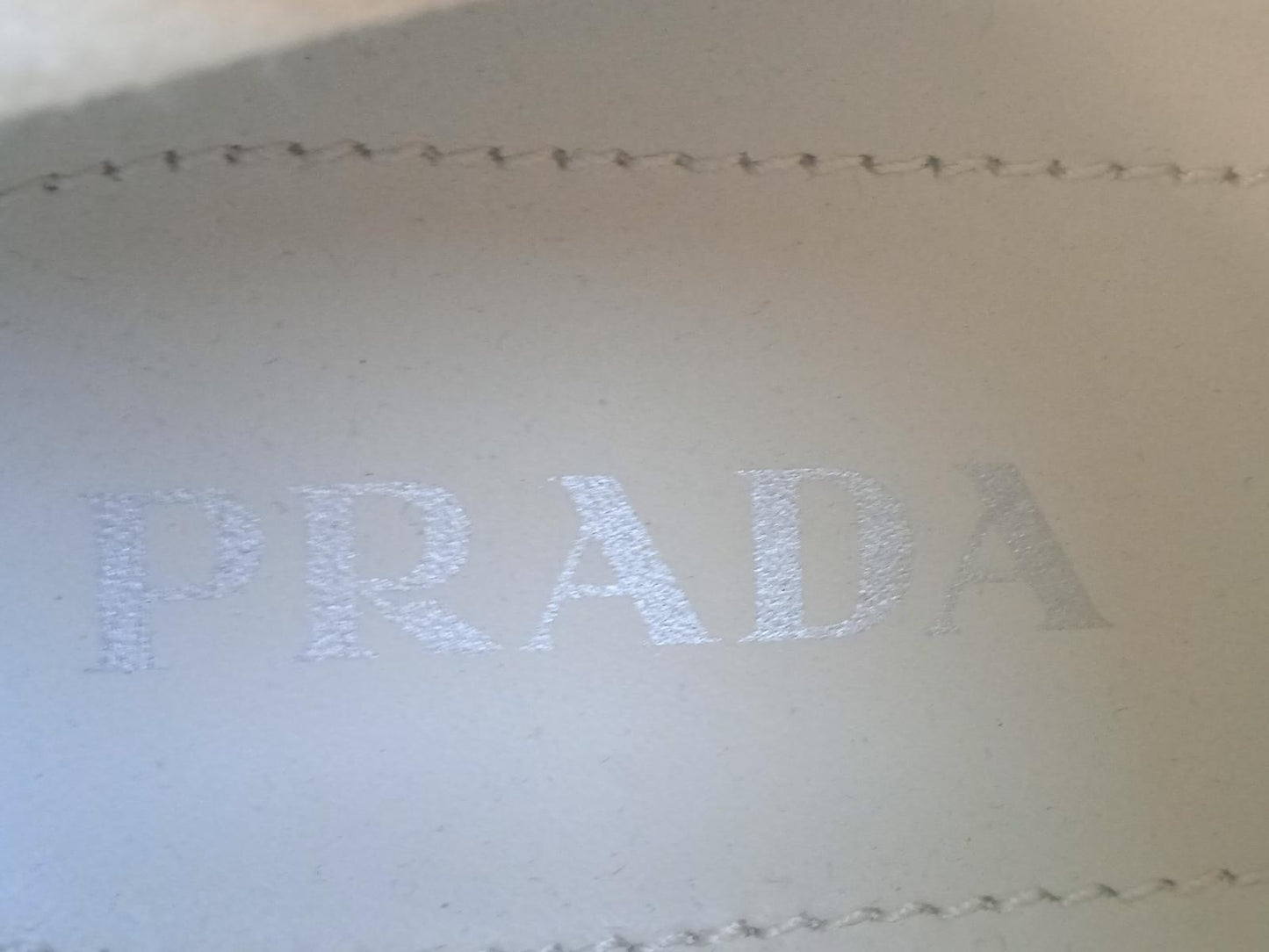 PRADA Ladies White Knitted Fabric XY Logo Sock Low-Top Trainers EU38 UK5 NEW