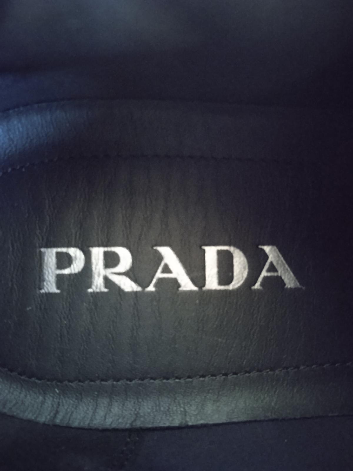 PRADA Men's Black Knitted Technical Fabric Cloudburst Thunder Trainers UK14 NEW