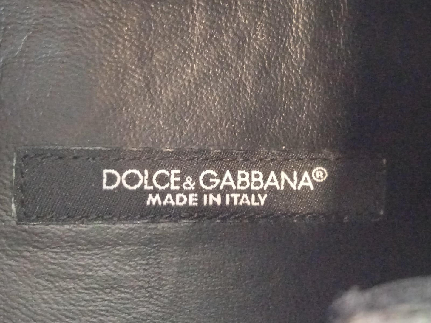 DOLCE & GABBANA Ladies Black Leather NS1 Lace-Trimmed Trainers EU38.5 UK5.5 NEW