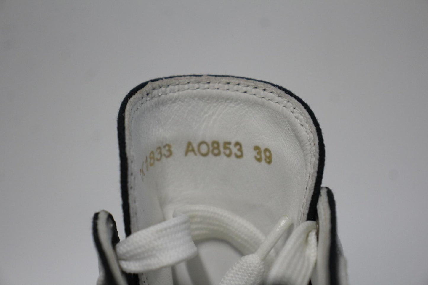 DOLCE & GABBANA White Cotton & Leather Portofino Light Sneakers EU39 UK6 NEW
