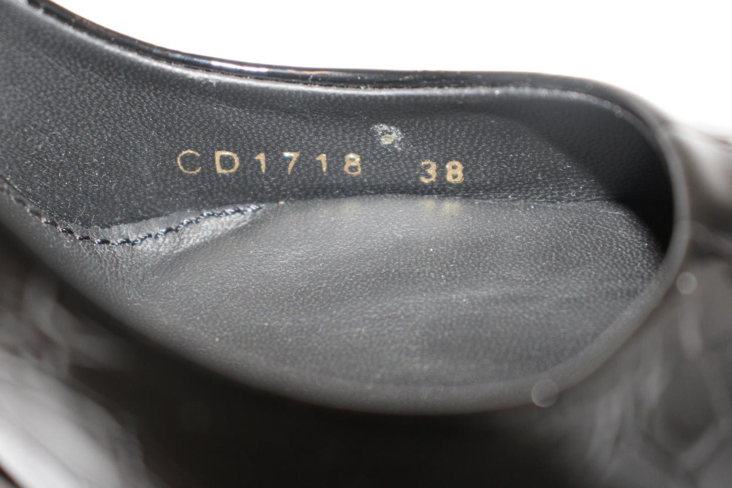 DOLCE & GABBANA Ladies Black Croc Print Patent Leather Pumps Shoes EU38 UK5 NEW