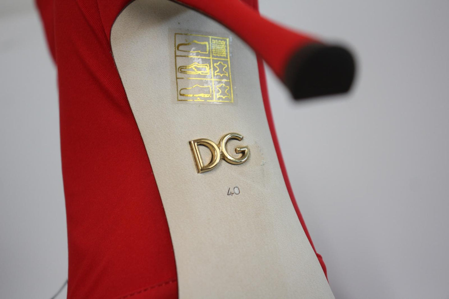 DOLCE & GABBANA Ladies Red Jersey Stretch Satin Lace Lori Booties EU40 UK7 NEW