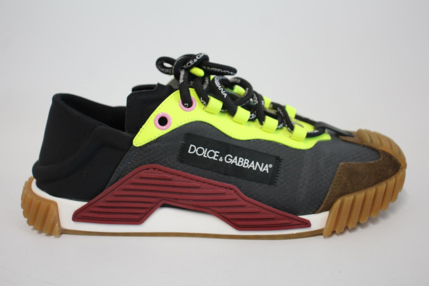 DOLCE & GABBANA Men's Multicoloured Low-Top CS1768 Sneakers EU42 UK9 NEW