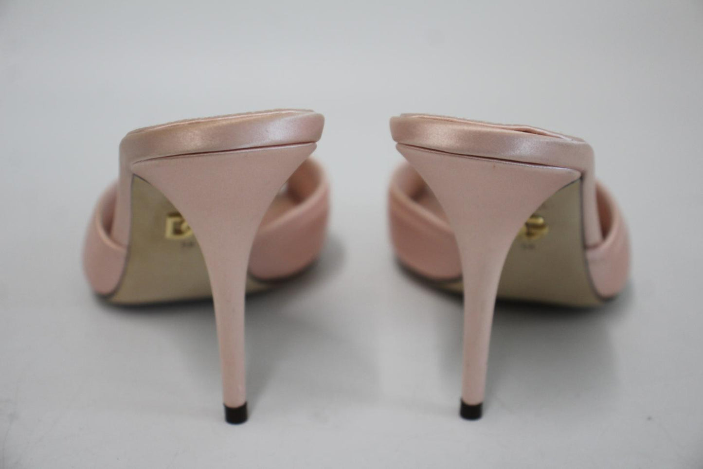 DOLCE & GABBANA Ladies Pink Satin Bow Detail Keira Sandals EU38 UK5 NEW