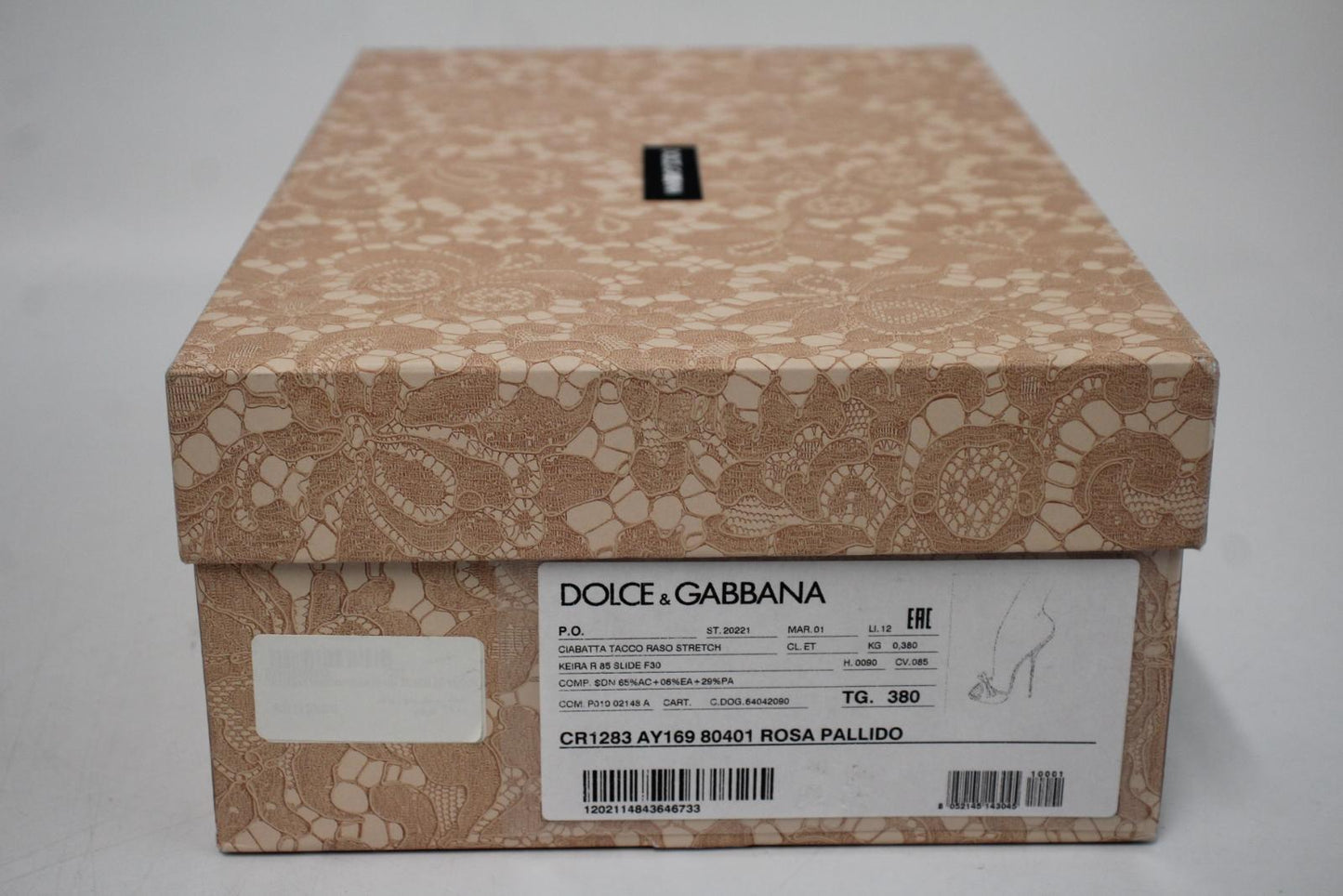 DOLCE & GABBANA Ladies Pink Satin Bow Detail Keira Sandals EU38 UK5 NEW
