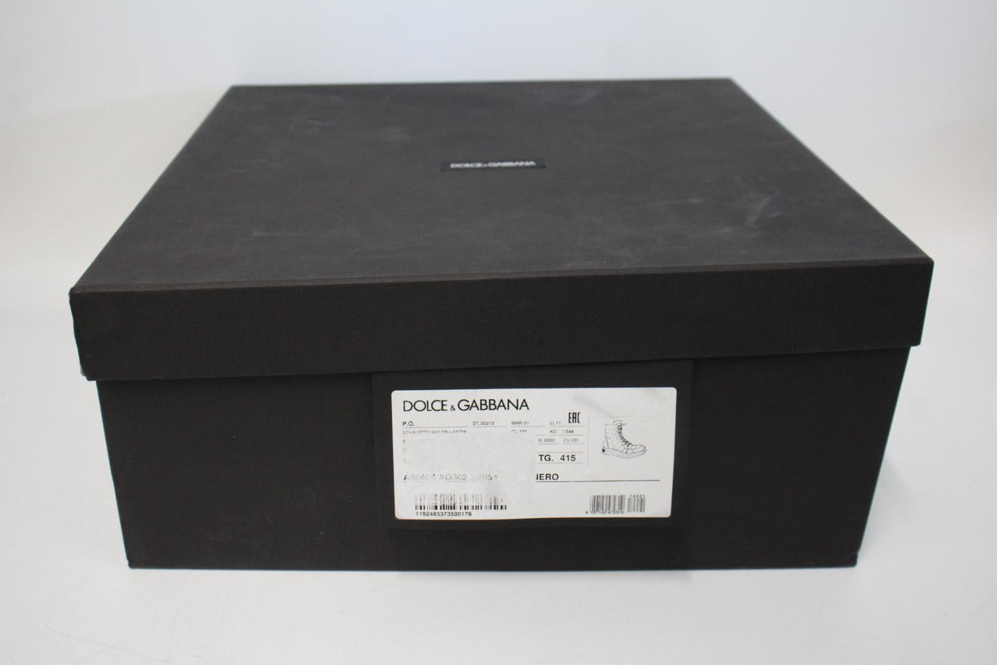 DOLCE & GABBANA Men's Black Quilted Lace-Up Ankle Boots EU41.5 UK7.5 NEW