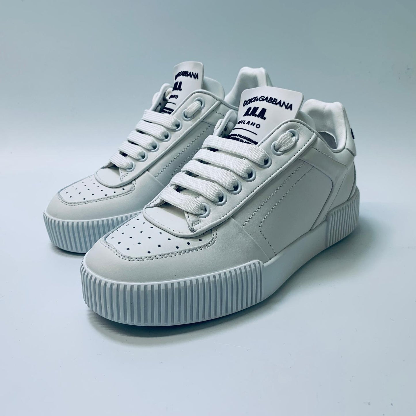 DOLCE & GABBANA Classic White Ladies Pumps Sneaker Trainer UK 3 NEW