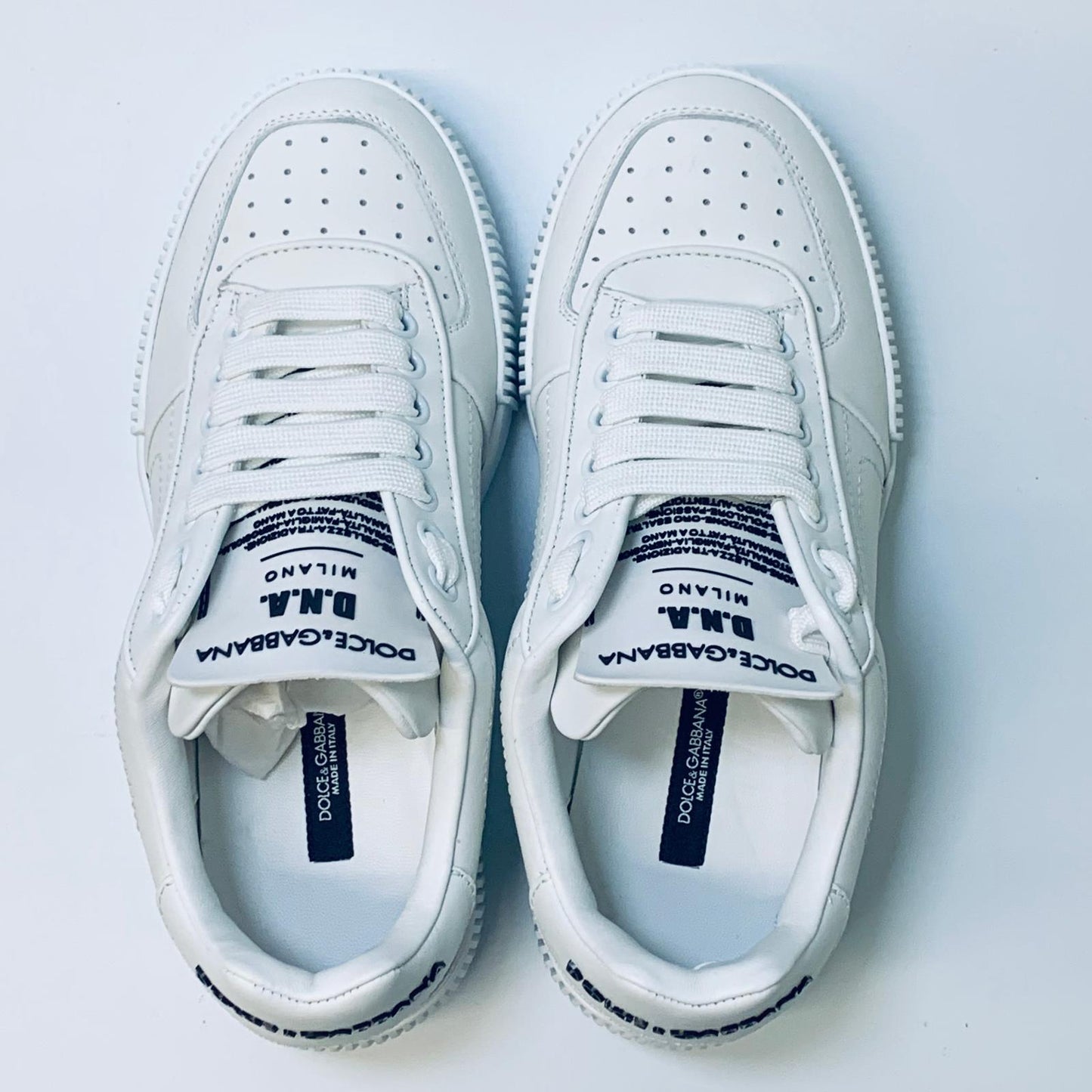 DOLCE & GABBANA Classic White Ladies Pumps Sneaker Trainer UK 3 NEW