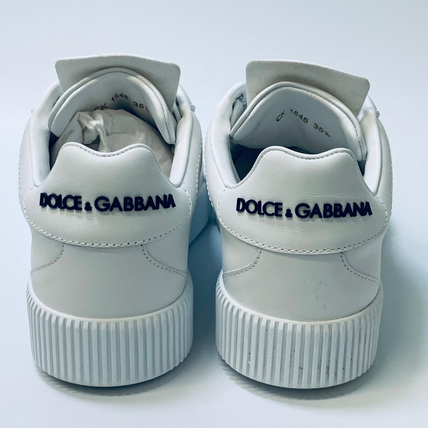 DOLCE & GABBANA Classic White Ladies Pumps Sneaker Trainer UK 3 NEW
