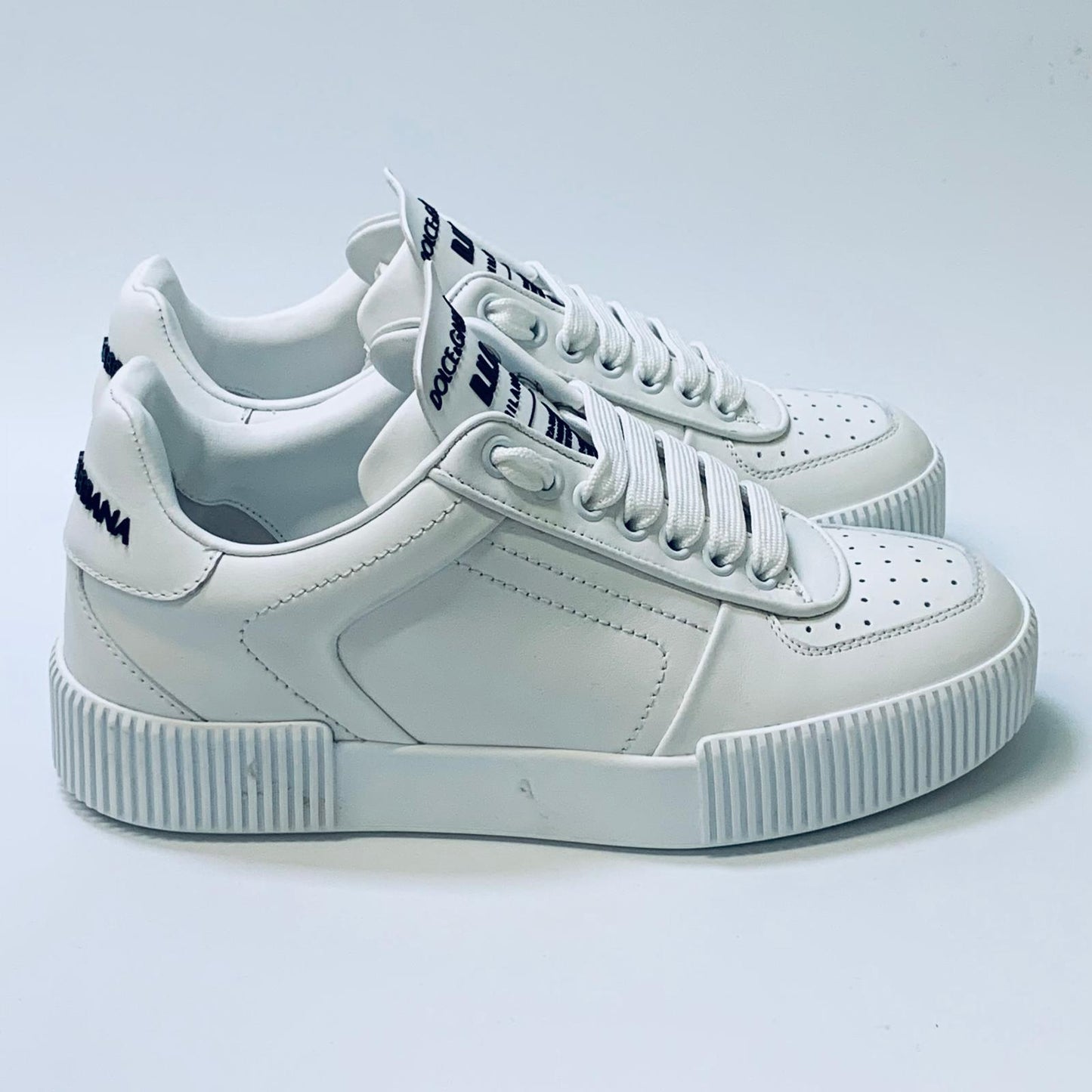 DOLCE & GABBANA Classic White Ladies Pumps Sneaker Trainer UK 3 NEW