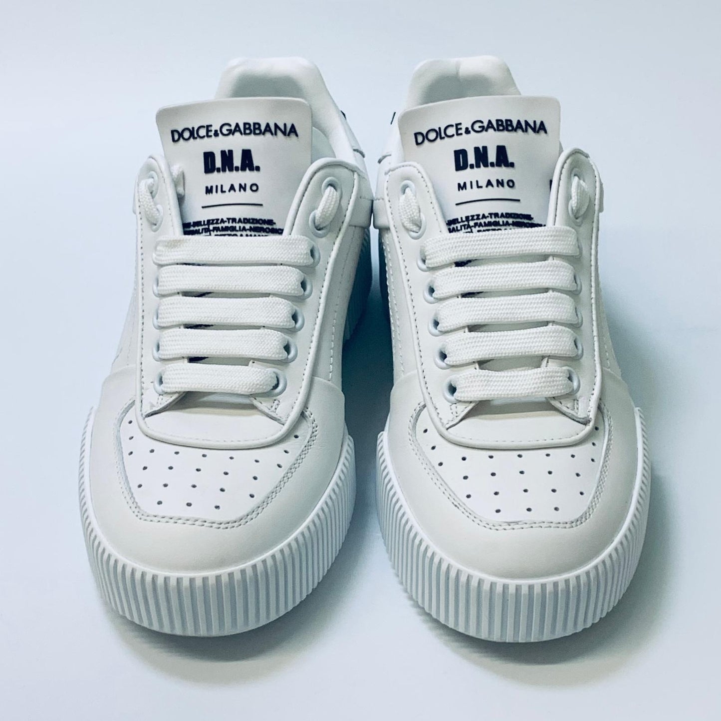 DOLCE & GABBANA Classic White Ladies Pumps Sneaker Trainer UK 3 NEW