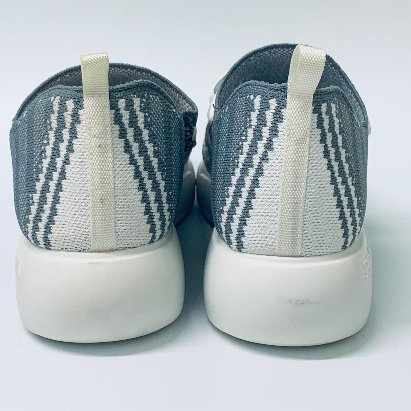 PRADA White Ladies Slip On Blue Knit Upper Sneaker Trainer Size UK 4.5 NEW