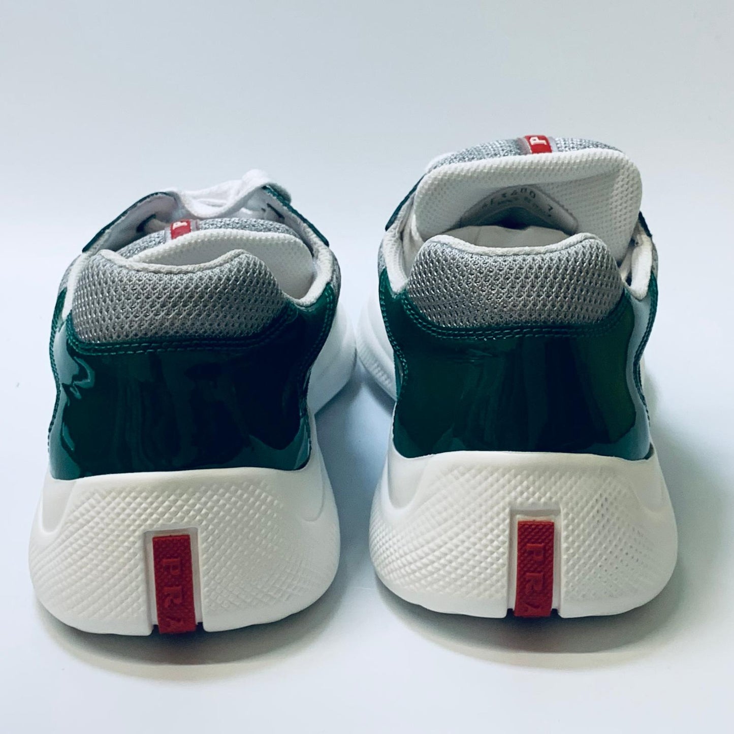 PRADA Green Men's Classic Lace Up Low Top Sneaker Trainer Size UK 7 NEW