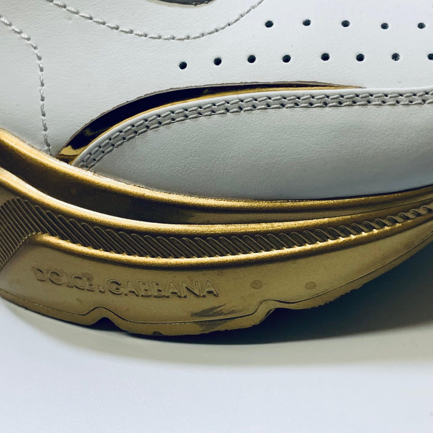 DOLCE & GABBANA White Ladies Track Classic Sneaker Trainer Size UK 7 NEW