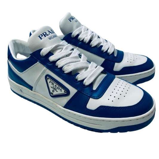 PRADA Blue Ladies Classic Sneaker Trainer Lace Up Shoe Size UK 5.5 NEW