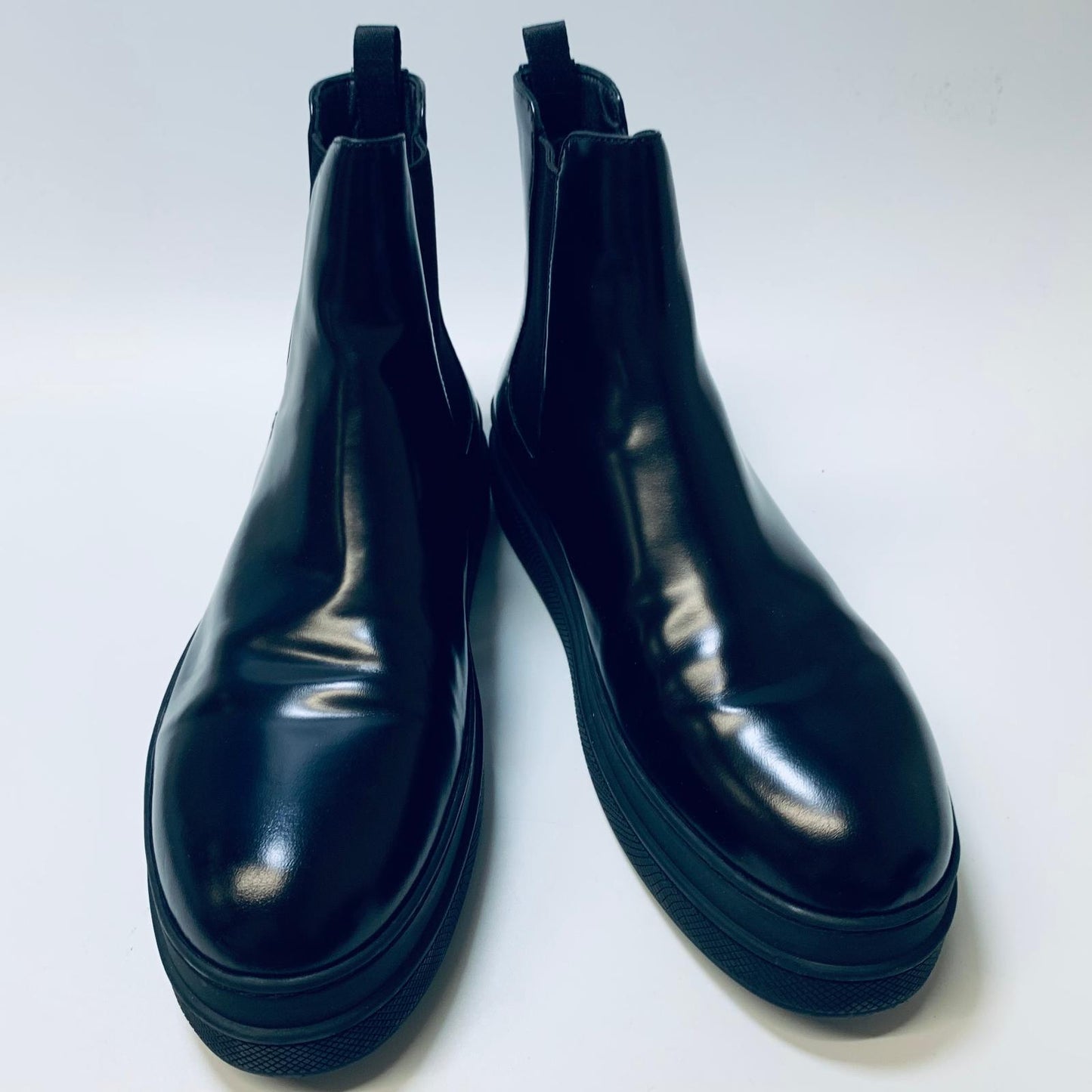 PRADA Black Ladies Slip On Classic Gusset Patent Leather Chelsea Boot UK 7 NEW