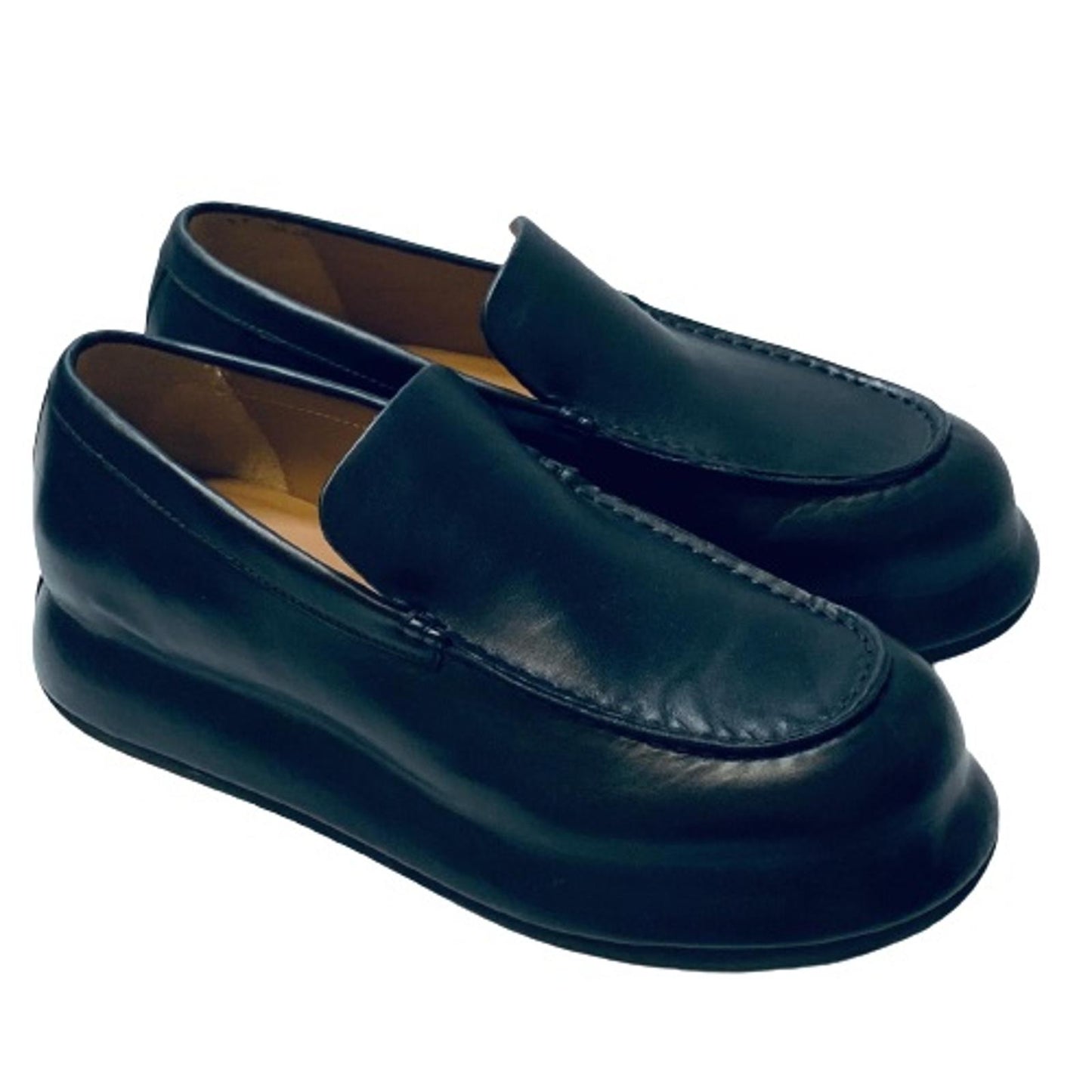 JACQUEMUS Black Men's Slip On Chunky Loafer Dress Shoe Size UK 9 NEW