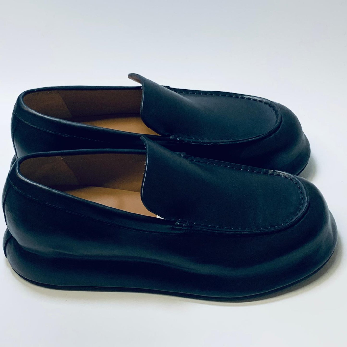JACQUEMUS Black Men's Slip On Chunky Loafer Dress Shoe Size UK 9 NEW