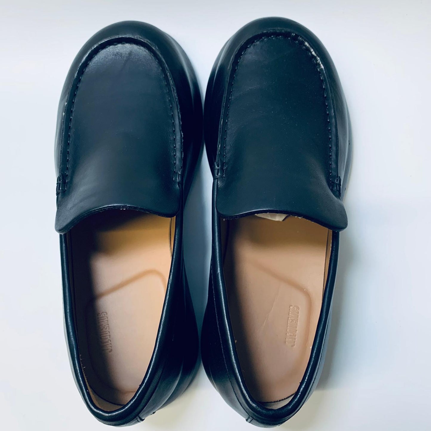 JACQUEMUS Black Men's Slip On Chunky Loafer Dress Shoe Size UK 9 NEW