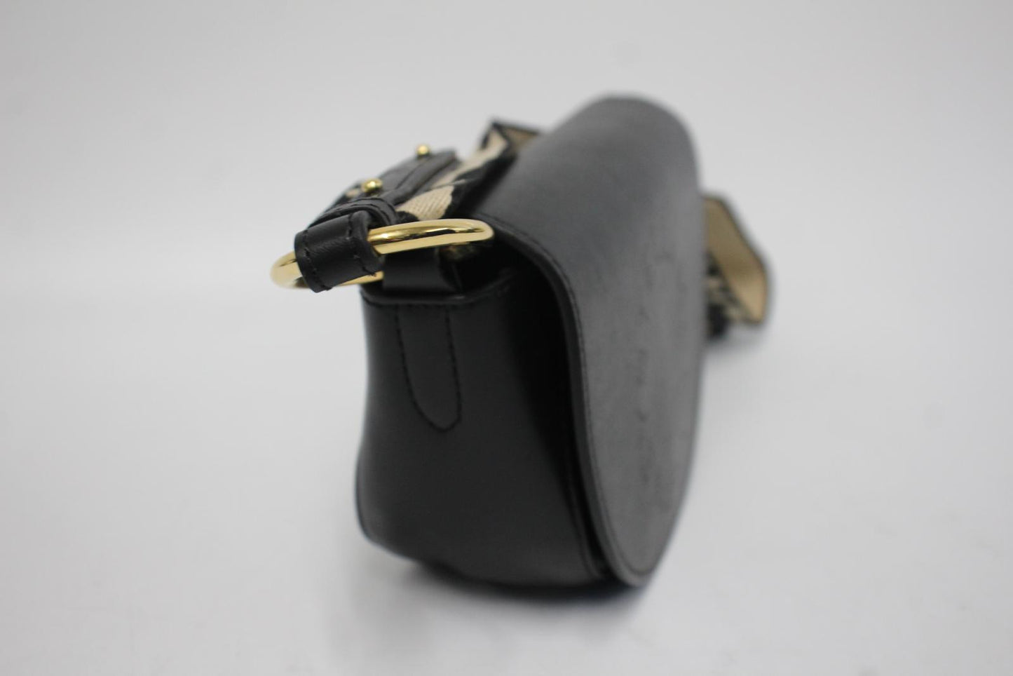 STELLA MCCARTNEY Ladies Black Eco Faux Leather Flap Front Mini Shoulder Bag NEW