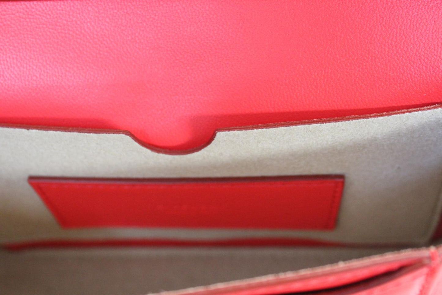 GIVENCHY Ladies Red Quilted Leather Pocket Mini Pouch Crossbody Shoulder Bag NEW