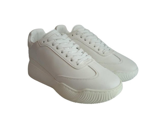 STELLA MCCARTNEY Ladies White Lace-Up Loop Low-Top Trainers EU36 UK3 NEW