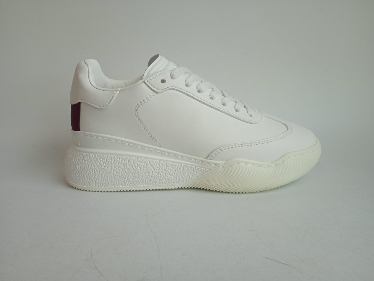 STELLA MCCARTNEY Ladies White Lace-Up Loop Low-Top Trainers EU36 UK3 NEW