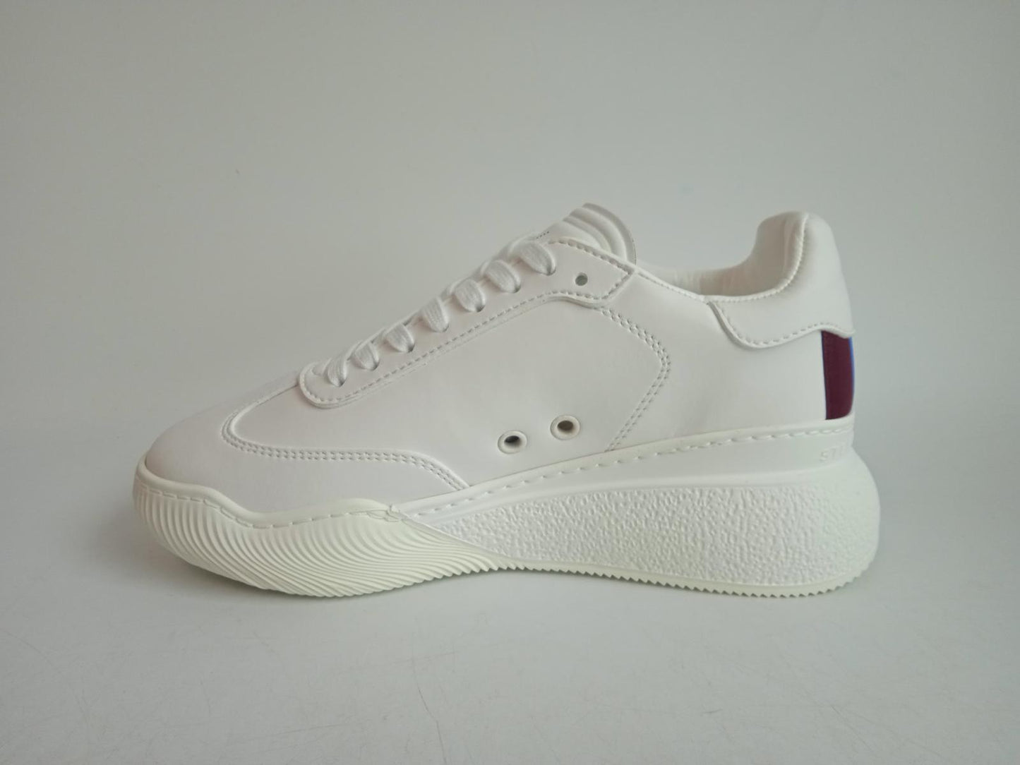 STELLA MCCARTNEY Ladies White Lace-Up Loop Low-Top Trainers EU36 UK3 NEW