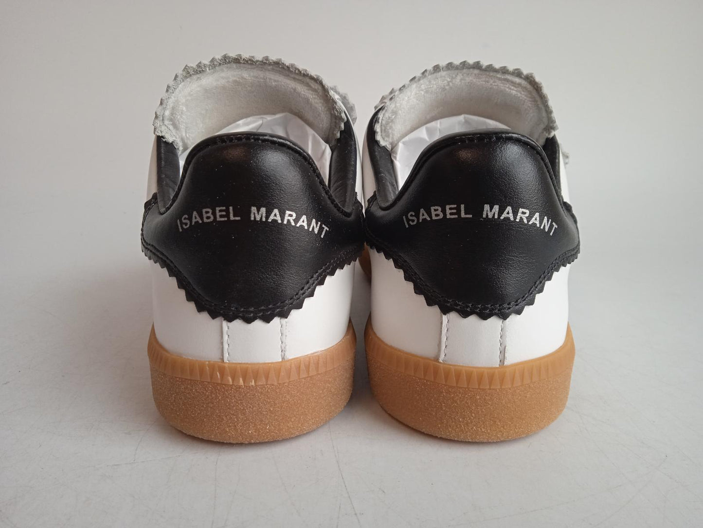 ISABEL MARANT Ladies White Leather Touch-Strap Beth Trainers EU35 UK2 NEW