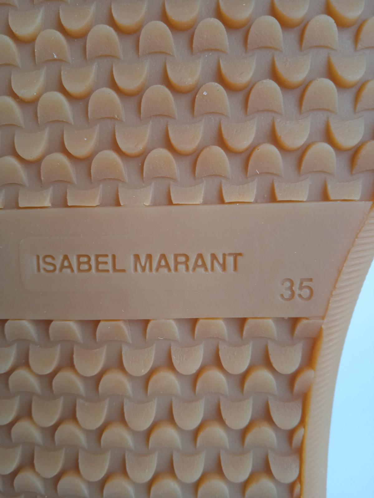 ISABEL MARANT Ladies White Leather Touch-Strap Beth Trainers EU35 UK2 NEW