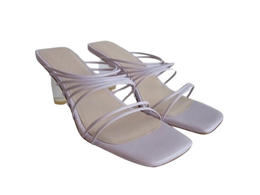REJINA PYO Ladies Purple Leather Multi-Strap Zoe Sandals Size EU39 UK6 NEW