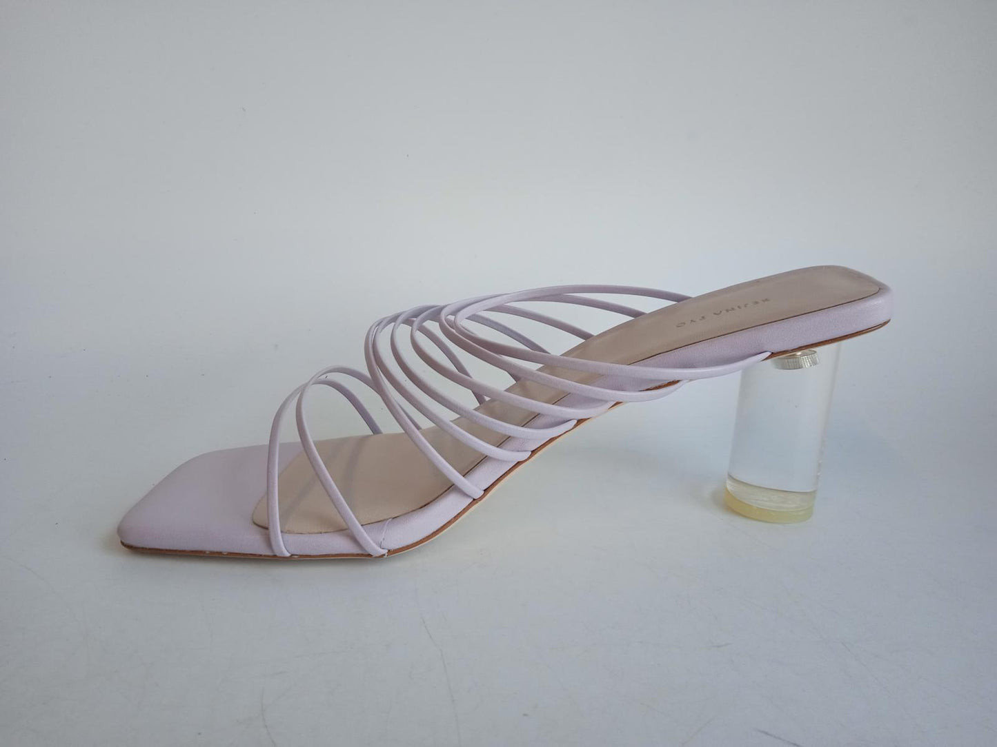 REJINA PYO Ladies Purple Leather Multi-Strap Zoe Sandals Size EU39 UK6 NEW