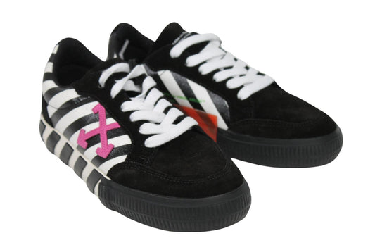 OFF-WHITE Ladies Black/White Suede Arrow Low Vulcanized Trainers EU37 UK4 NEW