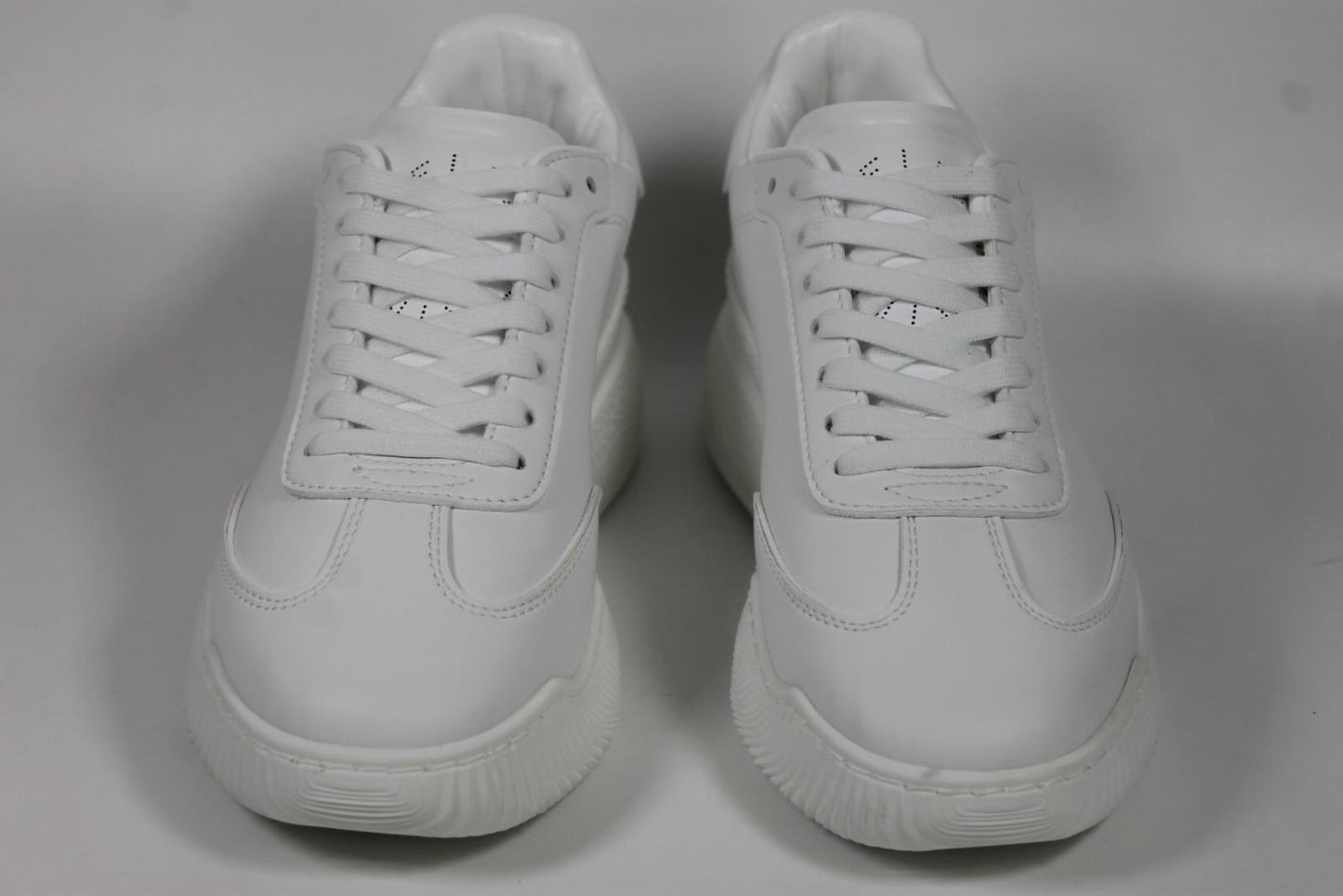 STELLA MCCARTNEY Ladies White Faux Leather Sneakers Trainers EU36 UK3 NEW