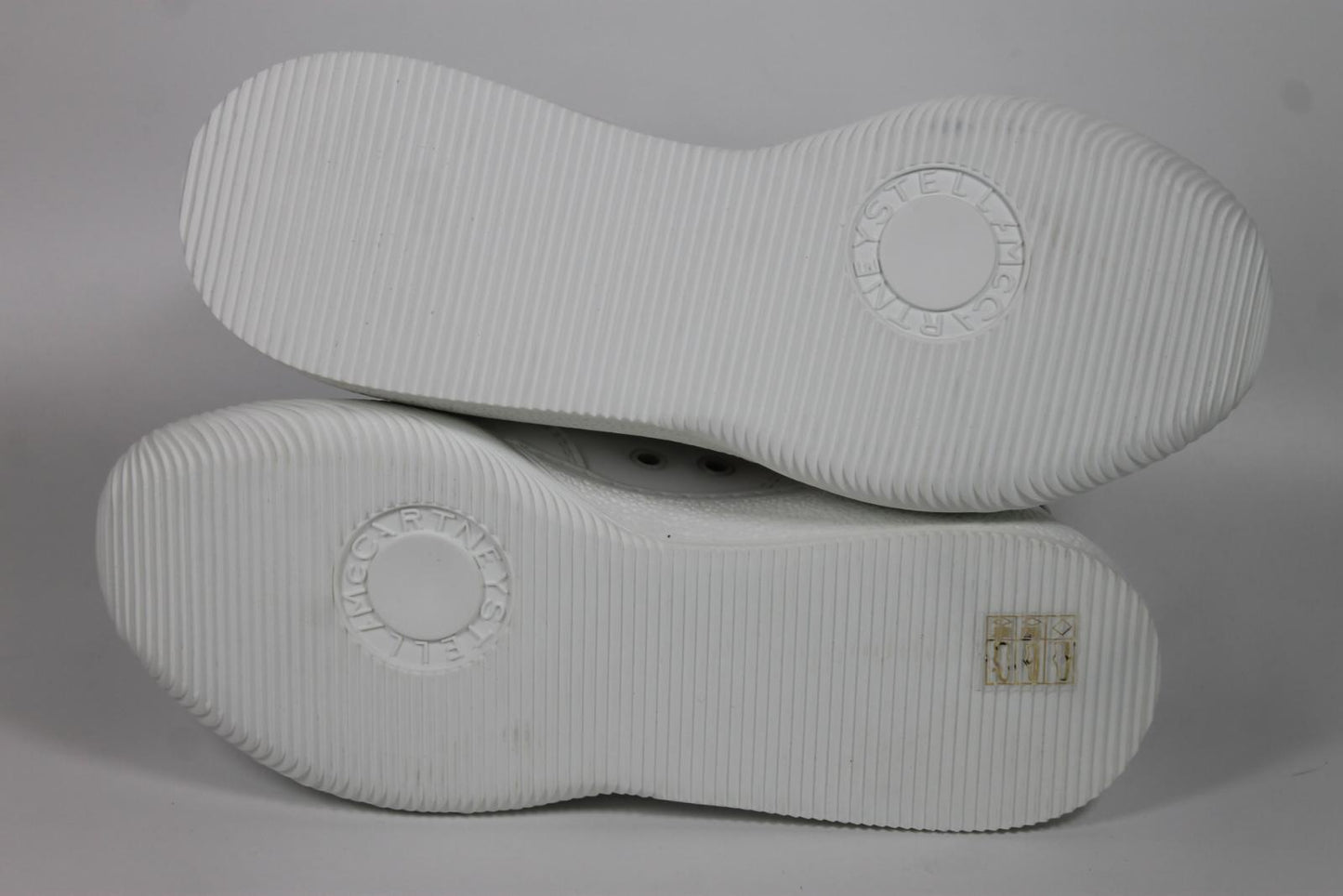 STELLA MCCARTNEY Ladies White Faux Leather Sneakers Trainers EU36 UK3 NEW