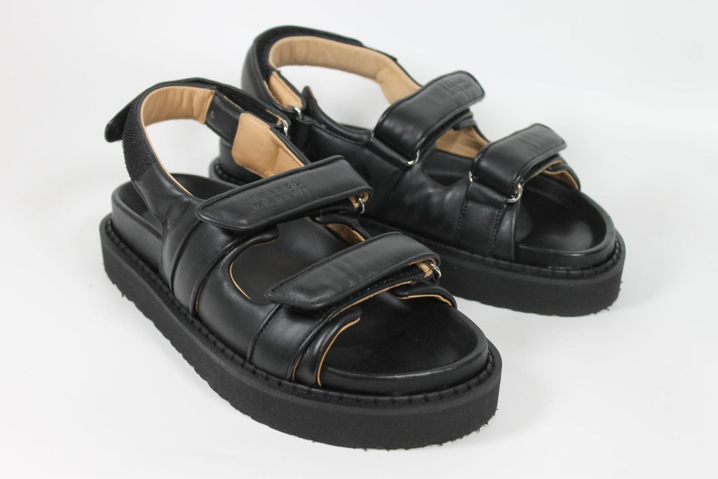 ISABEL MARANT Ladies Black Padded Leather Madee Chunky Sandals EU38 UK5 BNIB