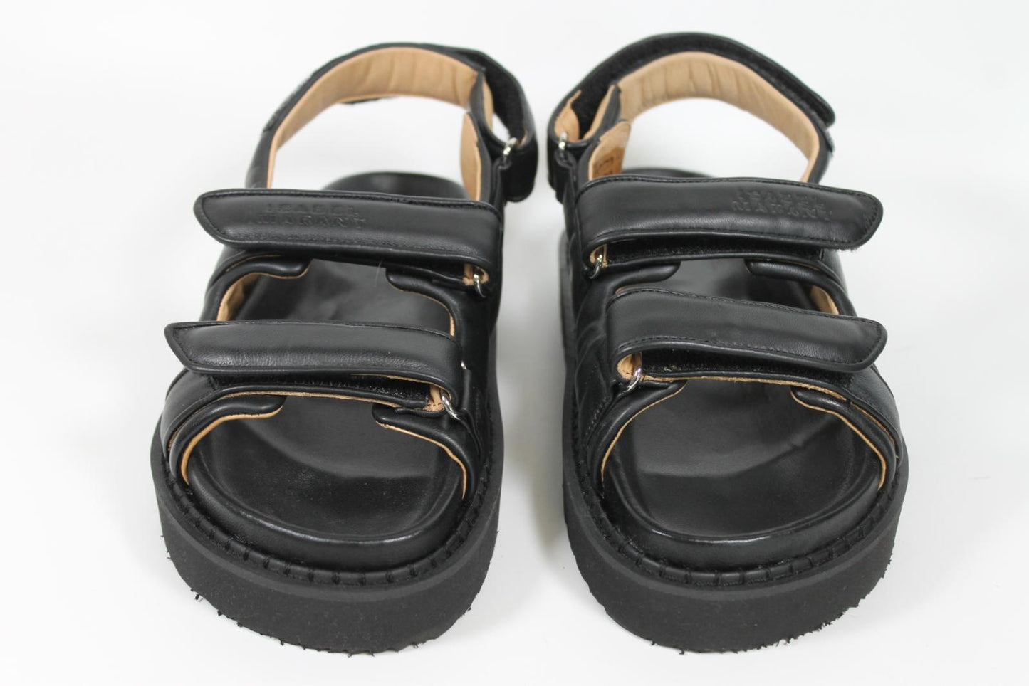 ISABEL MARANT Ladies Black Padded Leather Madee Chunky Sandals EU38 UK5 BNIB
