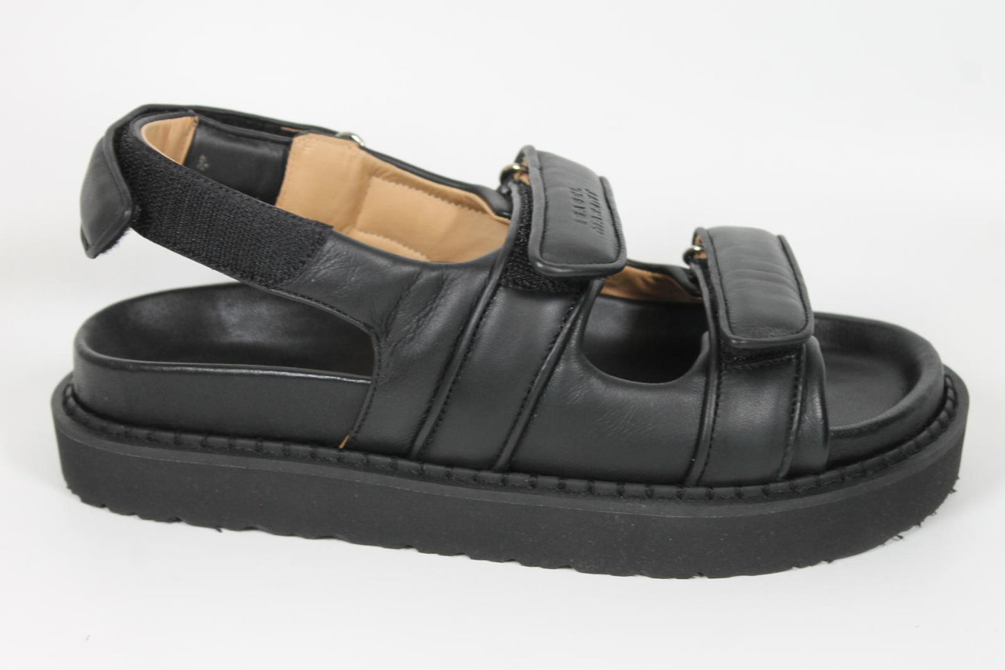 ISABEL MARANT Ladies Black Padded Leather Madee Chunky Sandals EU38 UK5 BNIB