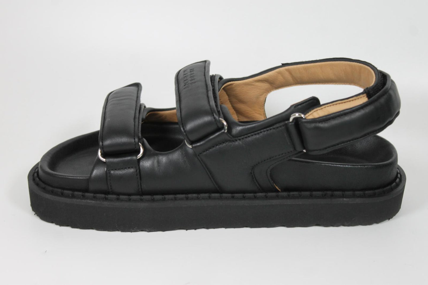 ISABEL MARANT Ladies Black Padded Leather Madee Chunky Sandals EU38 UK5 BNIB