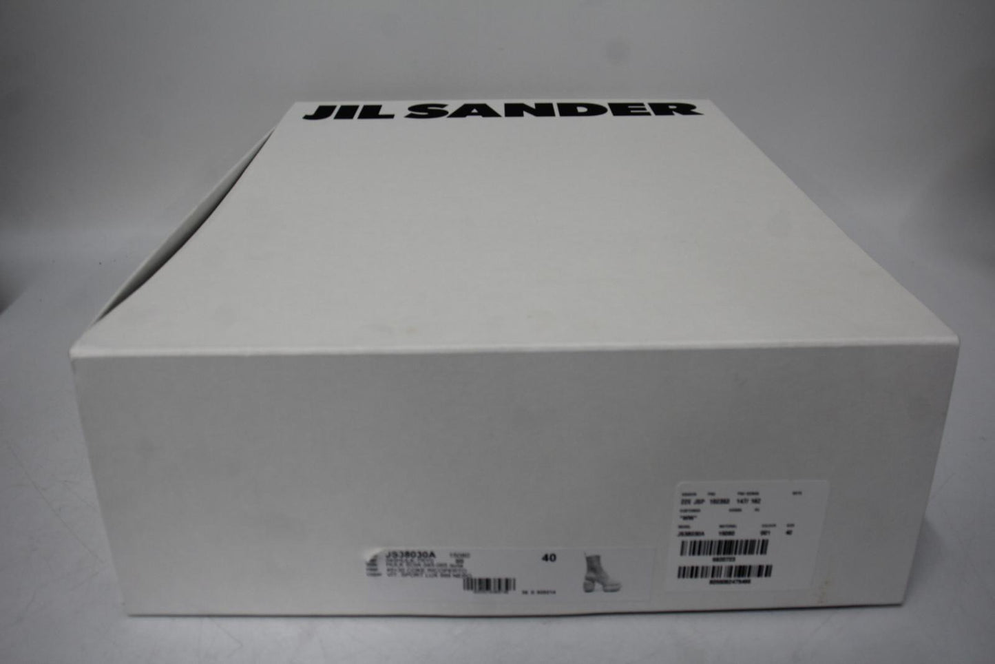 JIL SANDER Ladies Black Leather Chunky Heel Platform Sole Ankle Boots UK7 NEW