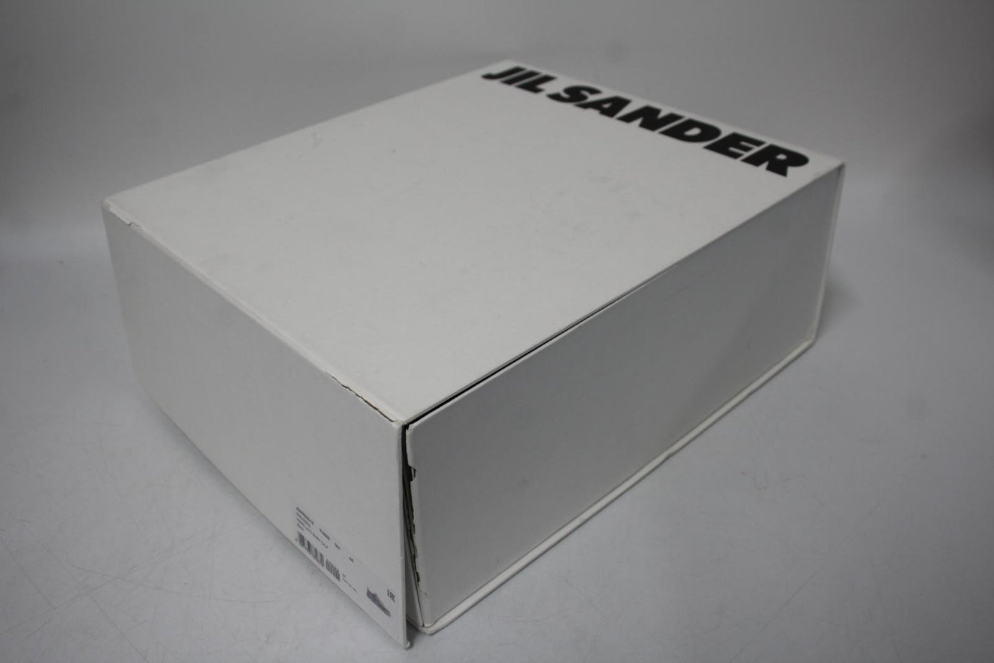 JIL SANDER Men's Black Calf Leather Agnellato Low-Top Sneakers EU44 UK10 NEW