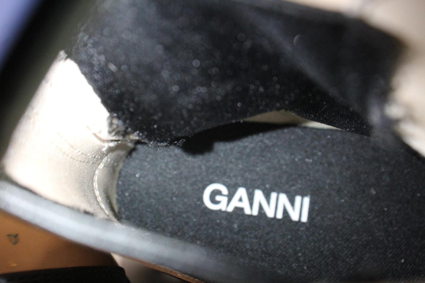 GANNI Ladies Tan Brown Flecked Recycled Rubber Chelsea Boots EU41 UK8 NEW