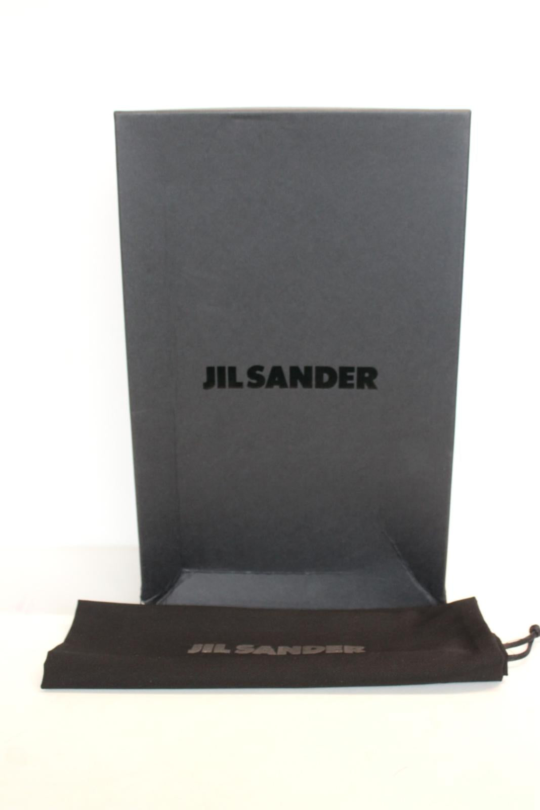 JIL SANDER Ladies Olona Canvas Flatform Sneakers Cream White EU36 UK3 NEW