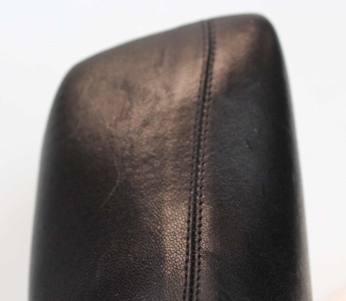 JIL SANDER Ladies Leather 70mm Square Toe Ankle Boots Black EU40 UK7 NEW