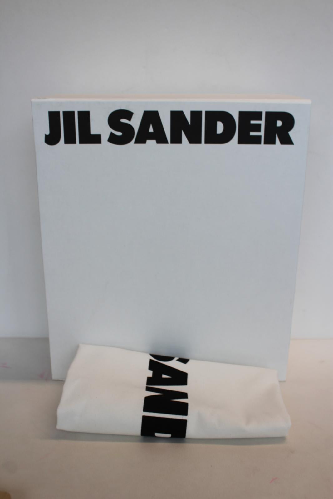 JIL SANDER Ladies 50mm Croc-Embossed Leather Mules Linen Yellow EU37 UK4 NEW
